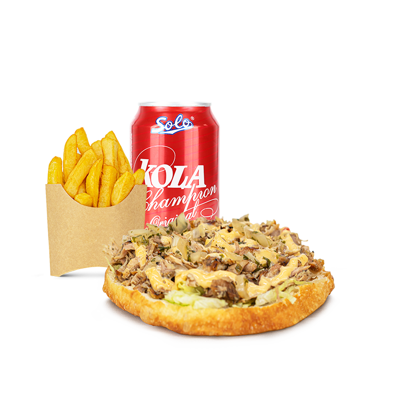 Menu bokit poulet boucané