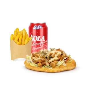 Menu bokit poulet rôti